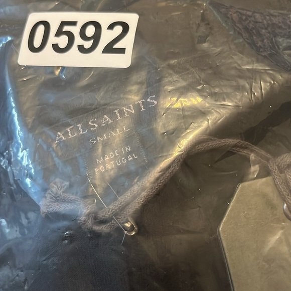 All Saints Women's Black Jayda Jersey Dress‎ Soft Stretchy Size small - Picture 7 of 7